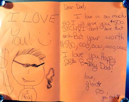 Glen's Birthday Card for Garth (not his real name)