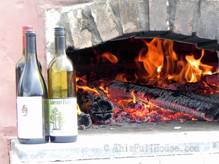 Eagle Crest Wine and newly constructed outdoor pizza oven!